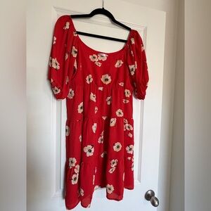 Signature Red Floral Women's Dress
